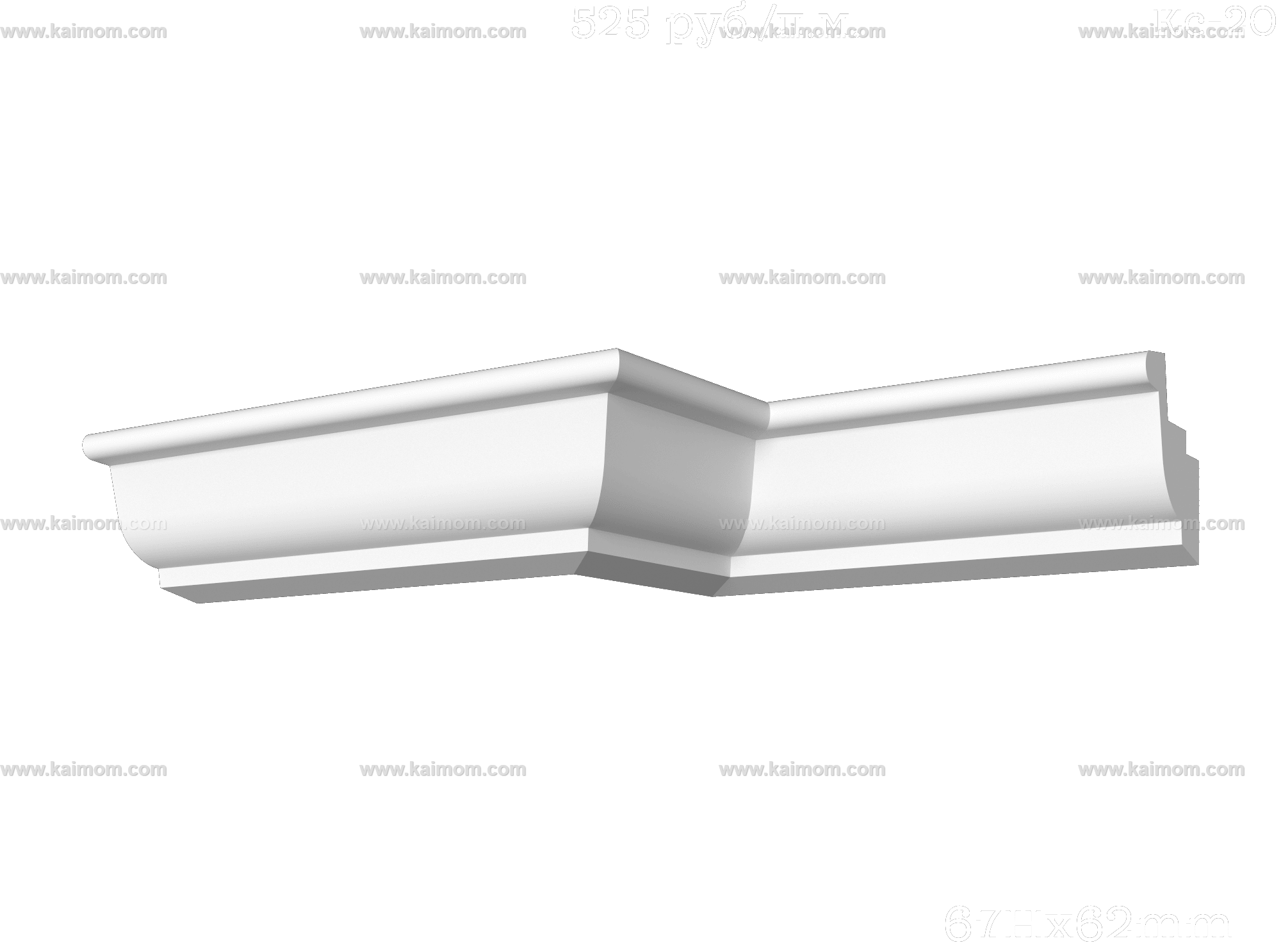 转角石膏线3D模型-1