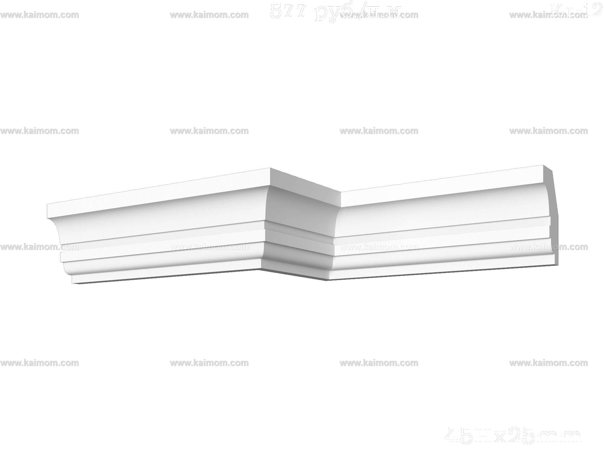 转角石膏线3D模型-1