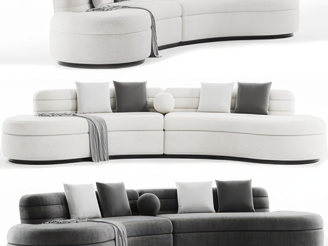 异形沙发3D模型-1