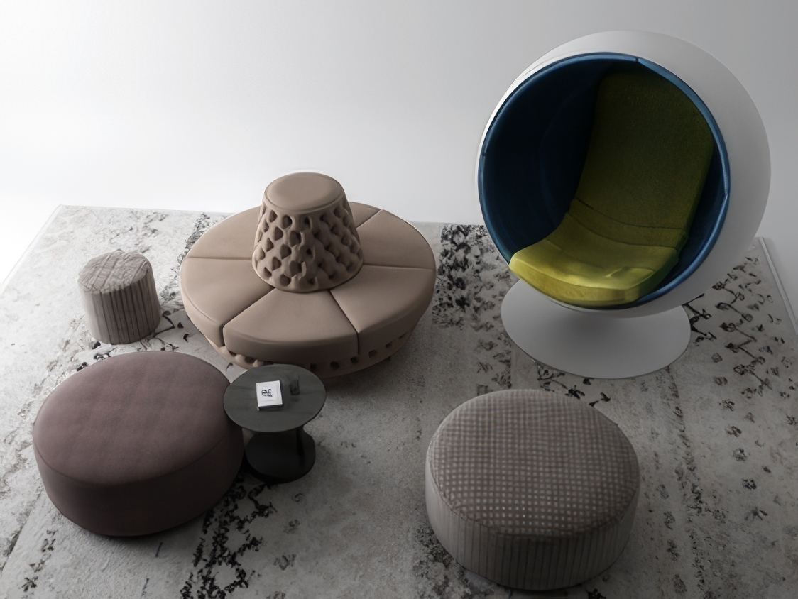 懒人沙发3D模型-1