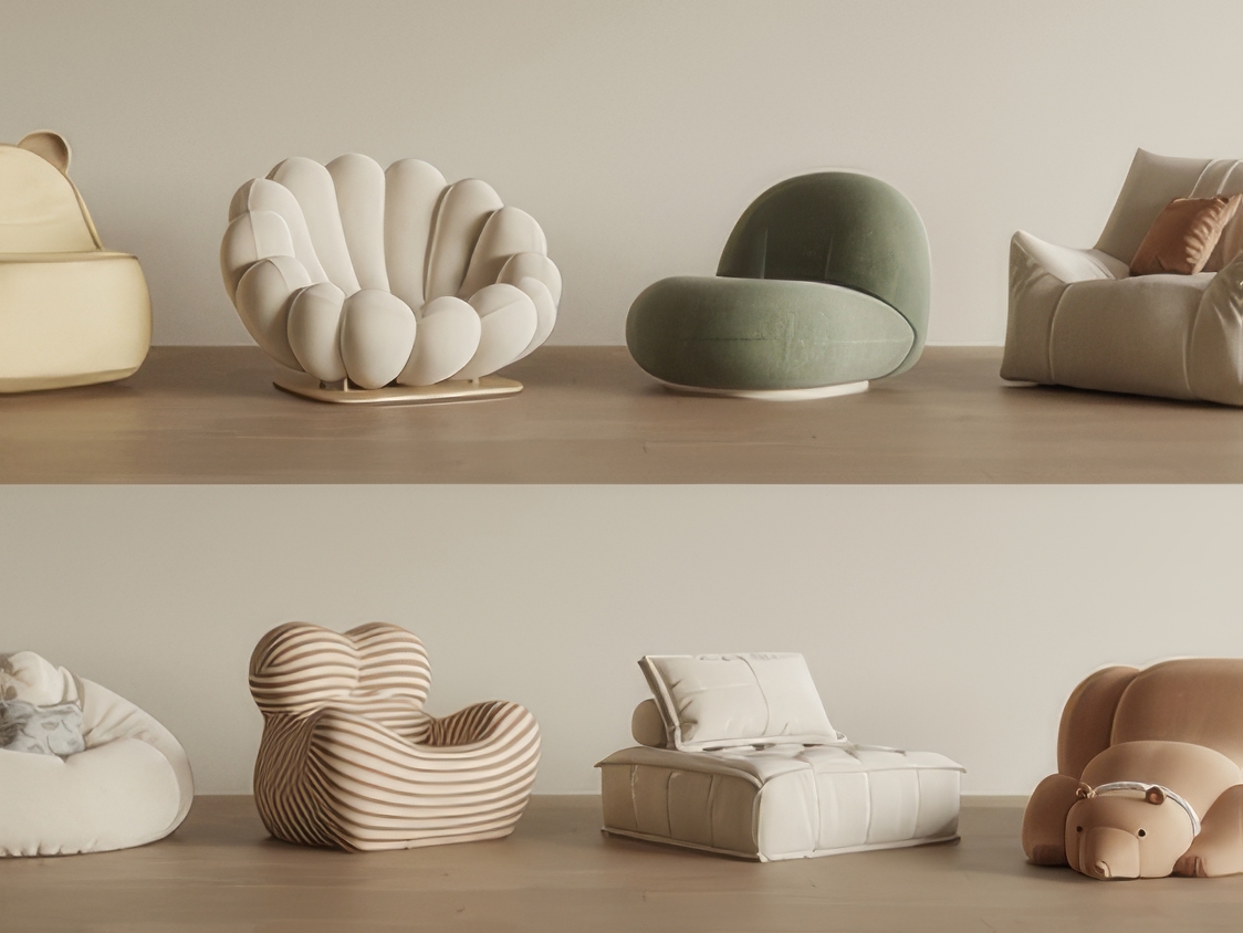 懒人沙发3D模型-1