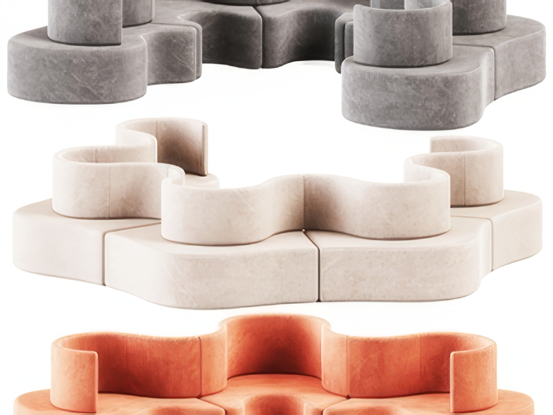 异形沙发3D模型-1