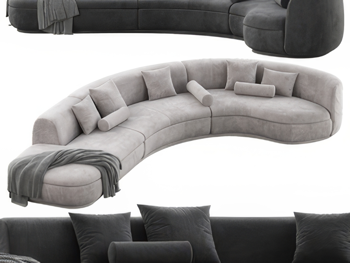 异形沙发3D模型-1