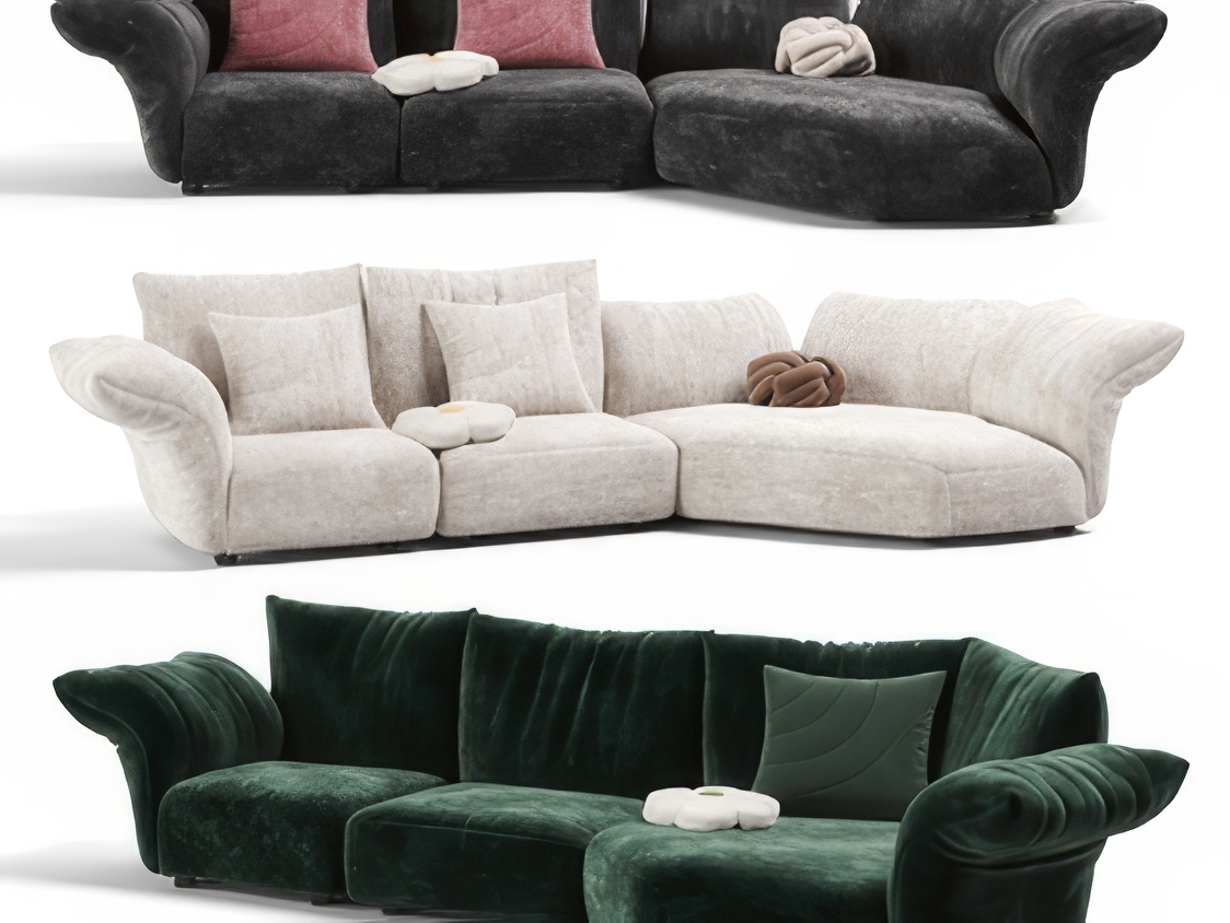 异形沙发3D模型-1