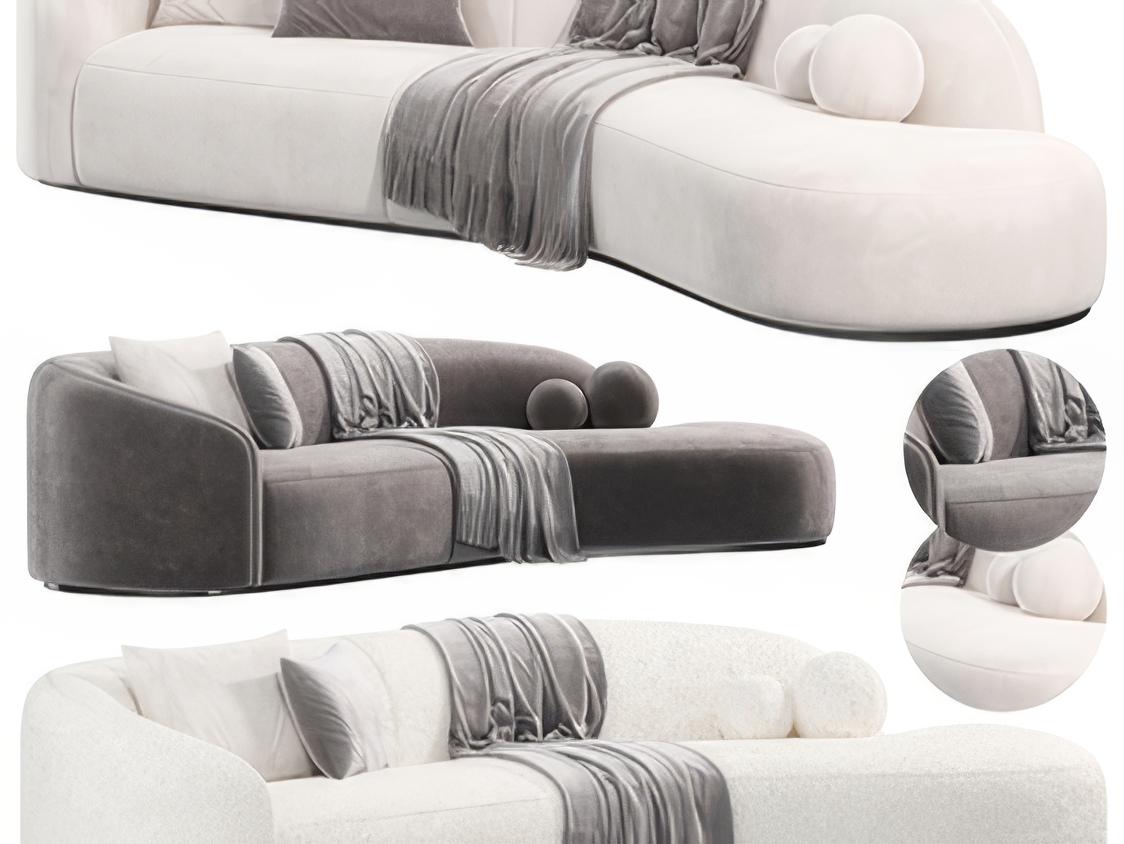 异形沙发3D模型-1