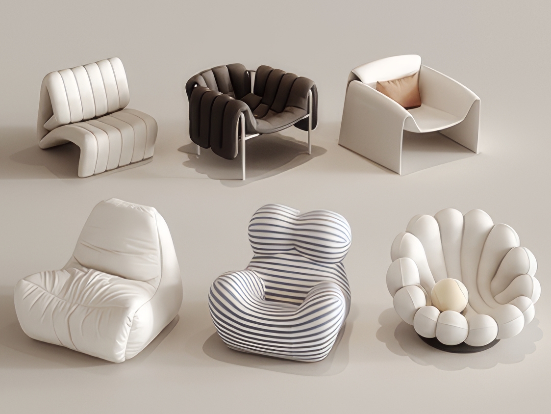 懒人沙发3D模型-1