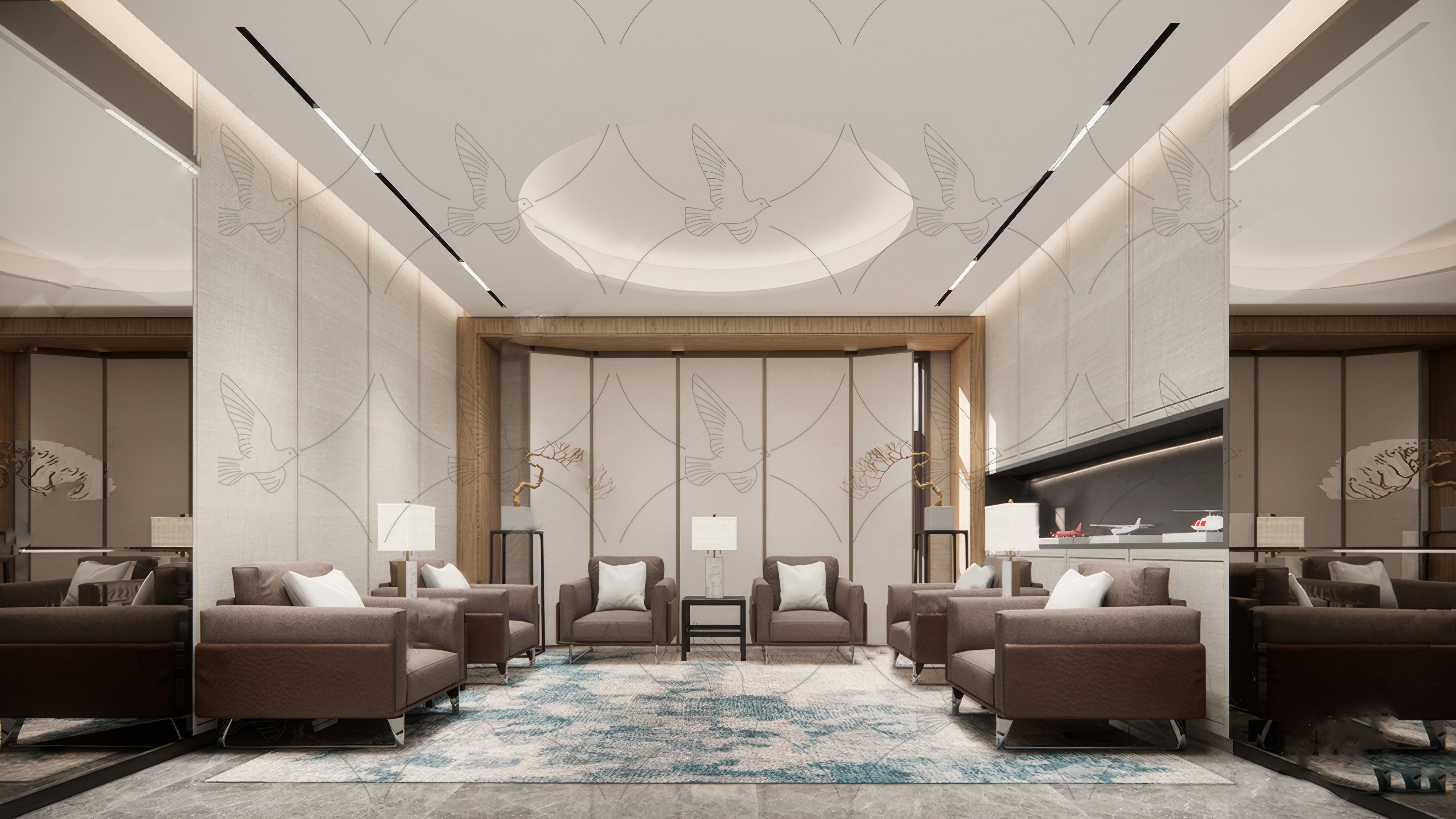 贵宾VIP接待室SU模型-1