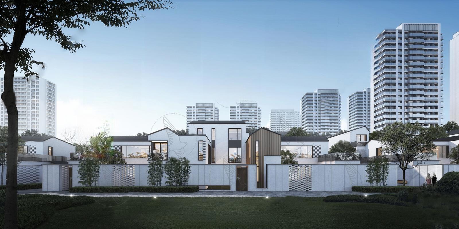 坡屋顶建筑SU模型-1
