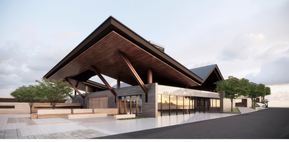 坡屋顶建筑SU模型-1