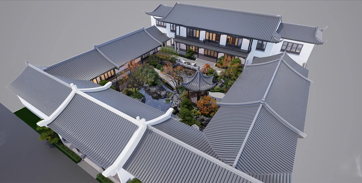 四合院SU模型-1