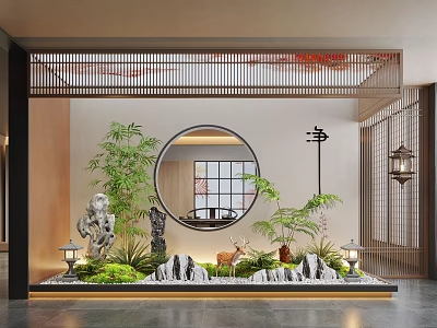 室内造景su模型-1